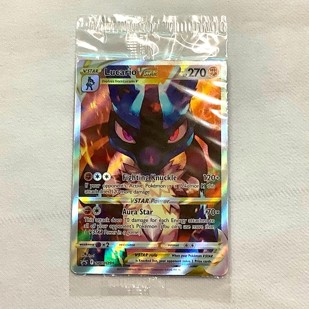 Lucario VSTAR Pokémon Card Shiny Promo